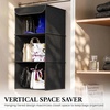 image:imageSimple Houseware 3 Shelf Hanging Closet Organizer GrayBlack