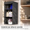 image:imageSimple Houseware 3 Shelf Hanging Closet Organizer GrayDark Grey