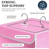 image:imageSimple Houseware 3 Shelf Hanging Closet Organizer GrayPink