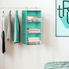 image:imageSimple Houseware 3 Shelf Hanging Closet Organizer GrayTurquoise