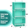 image:imageSimple Houseware 3 Shelf Hanging Closet Organizer GrayTurquoise
