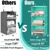 image:imageSimple Houseware 3 Shelf Hanging Closet Organizer GrayTurquoise