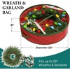 image:imageSimple Houseware 30 Wreath Storage Bag with Interior Straps amp Handles