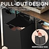 image:imageSimple Houseware 3Section Laundry Sorter wTabletop Shelf Rustic Brown