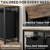 image:imageSimple Houseware 3Section Laundry Sorter wTabletop Shelf Rustic Brown