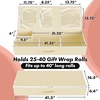 image:imageSimple Houseware 415 Wrapping Paper Organizer Fits 40 Rolls GrayBeige