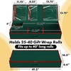 image:imageSimple Houseware 415 Wrapping Paper Organizer Fits 40 Rolls GrayGreen