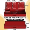 image:imageSimple Houseware 415 Wrapping Paper Organizer Fits 40 Rolls GrayRed