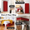 image:imageSimple Houseware 415 Wrapping Paper Organizer Fits 40 Rolls GrayRed