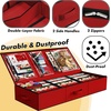 image:imageSimple Houseware 415 Wrapping Paper Organizer Fits 40 Rolls GrayRed