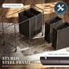 image:imageSimple Houseware 4Bag Heavy Duty Laundry Sorter Rolling Cart Dark GreyBronze