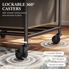 image:imageSimple Houseware 4Bag Heavy Duty Laundry Sorter Rolling Cart Dark GreyBronze