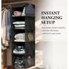 image:imageSimple Houseware 5 Shelf Hanging Closet Organizer BlackBlack