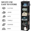 image:imageSimple Houseware 5 Shelf Hanging Closet Organizer BlackBlack