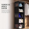 image:imageSimple Houseware 5 Shelf Hanging Closet Organizer BlackBlack