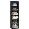 image:imageSimple Houseware 5 Shelf Hanging Closet Organizer BlackBlack