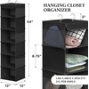image:imageSimple Houseware 5 Shelf Hanging Closet Organizer BlackBlack