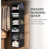 image:imageSimple Houseware 5 Shelf Hanging Closet Organizer BlackBlack