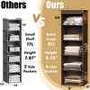 image:imageSimple Houseware 5 Shelf Hanging Closet Organizer BlackBrown