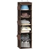 image:imageSimple Houseware 5 Shelf Hanging Closet Organizer BlackBrown