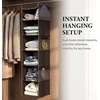 image:imageSimple Houseware 5 Shelf Hanging Closet Organizer BlackBrown