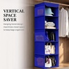 image:imageSimple Houseware 5 Shelf Hanging Closet Organizer BlackDark Blue