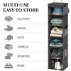 image:imageSimple Houseware 5 Shelf Hanging Closet Organizer BlackDark Gray