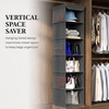 image:imageSimple Houseware 5 Shelf Hanging Closet Organizer BlackDark Gray