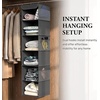 image:imageSimple Houseware 5 Shelf Hanging Closet Organizer BlackDark Gray