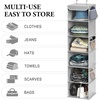 image:imageSimple Houseware 5 Shelf Hanging Closet Organizer BlackGrey