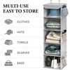 image:imageSimple Houseware 5 Shelf Hanging Closet Organizer BlackGrey