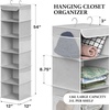 image:imageSimple Houseware 5 Shelf Hanging Closet Organizer BlackGrey