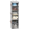 image:imageSimple Houseware 5 Shelf Hanging Closet Organizer BlackGrey