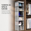 image:imageSimple Houseware 5 Shelf Hanging Closet Organizer BlackGrey