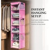 image:imageSimple Houseware 5 Shelf Hanging Closet Organizer BlackPink