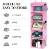 image:imageSimple Houseware 5 Shelf Hanging Closet Organizer BlackPink