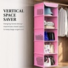image:imageSimple Houseware 5 Shelf Hanging Closet Organizer BlackPink