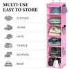 image:imageSimple Houseware 5 Shelf Hanging Closet Organizer BlackPink