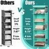 image:imageSimple Houseware 5 Shelf Hanging Closet Organizer BlackTurquoise