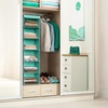 image:imageSimple Houseware 5 Shelf Hanging Closet Organizer BlackTurquoise