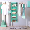image:imageSimple Houseware 5 Shelf Hanging Closet Organizer BlackTurquoise
