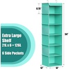 image:imageSimple Houseware 5 Shelf Hanging Closet Organizer BlackTurquoise