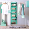 image:imageSimple Houseware 5 Shelf Hanging Closet Organizer BlackTurquoise