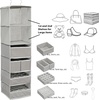 image:imageSimple Houseware 6 Shelf Hanging Closet Organizer with 5 Drawers Storage