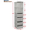 image:imageSimple Houseware 6 Shelf Hanging Closet Organizer with 5 Drawers Storage