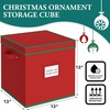 image:imageSimple Houseware 64 Christmas Ornament Storage Box with Adjustable Dividers