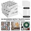 image:imageSimple Houseware 64 Christmas Ornament Storage Box with Adjustable Dividers