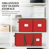 image:imageSimple Houseware 64 Christmas Ornament Storage Box with Adjustable Dividers