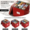 image:imageSimple Houseware 64 Christmas Ornament Storage Box with Adjustable Dividers