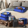 image:imageSimple Houseware 8Set Packing Cubes with Laundry Bag amp Shoe Bag for TravelBlue